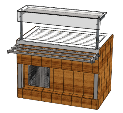 Прилавок с охлаждаемой поверхностью RSK21RA Kids 805x700x1155(760)мм Capital Kids REFETTORIO