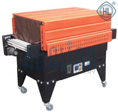 Термоусадочный туннель Hualian BS-6535LA, ПЭ кастомизация, роликовый конвейер