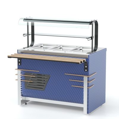 Прилавок холодильный RC12A Case 1105x700x1320(860) h=100мм REFETTORIO