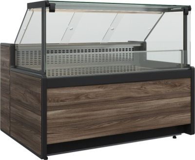 Витрина нейтральная Carboma GC111 N 0,94-1 газлифт в цвете Тёмный дуб