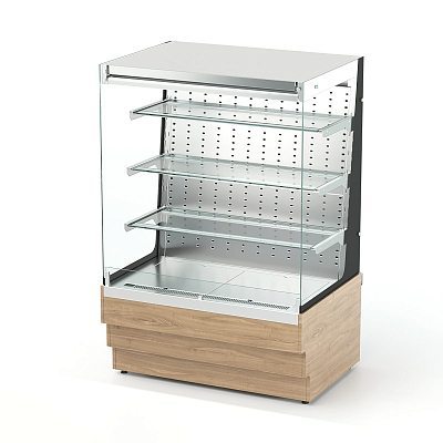 Витрина кондитерская холодильная открытая пристенная (3 полки) RKC22A PO Crystal 1250x700x1455мм REFETTORIO