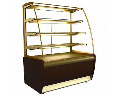 Витрина холодильная Carboma K70 VM 1,3-1 LIGHT Паттерн (0110 Мариель)