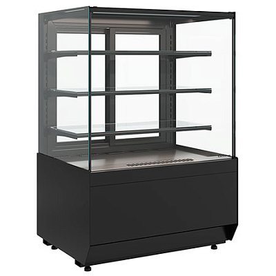 Витрина холодильная Carboma KC70 VM 0,9-1 LIGHT Паттерн (0105 Венге)