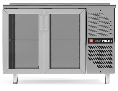 Стол холодильный POLAIR TD2-GC с бортом