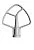 Миксер планетарный бытовой KitchenAid Classic , дежа 4.28 л, 3 насадки, белый, 5K45SSEWH